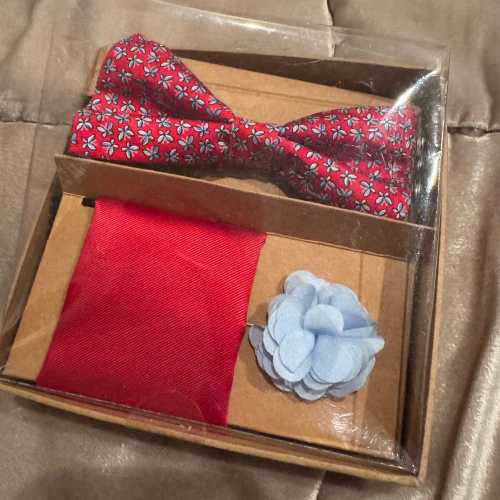Pierre Cardin Assorted Bow Tie and Pocket Square Set